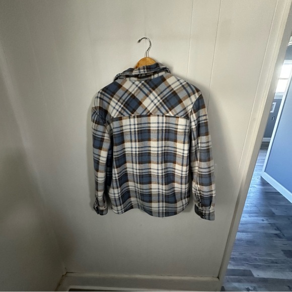 Sage Blue and Brown Teddy Jacket - Picture 2 of 4